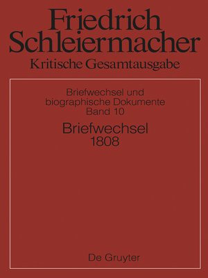 cover image of Briefwechsel 1808